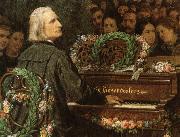 george bernard shaw franz liszt playing a piano built by ludwig bose. Germany oil painting artist